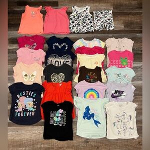 EUC/NWOT Lot of 24 2T 24m Toddler Girl Shirts & Outfits, Excellent Condition